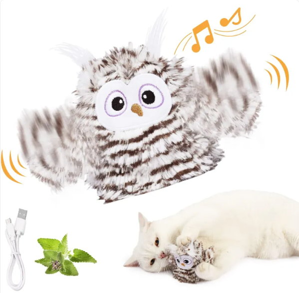 USB Rechargeable Interactive Flapping Bird Toy