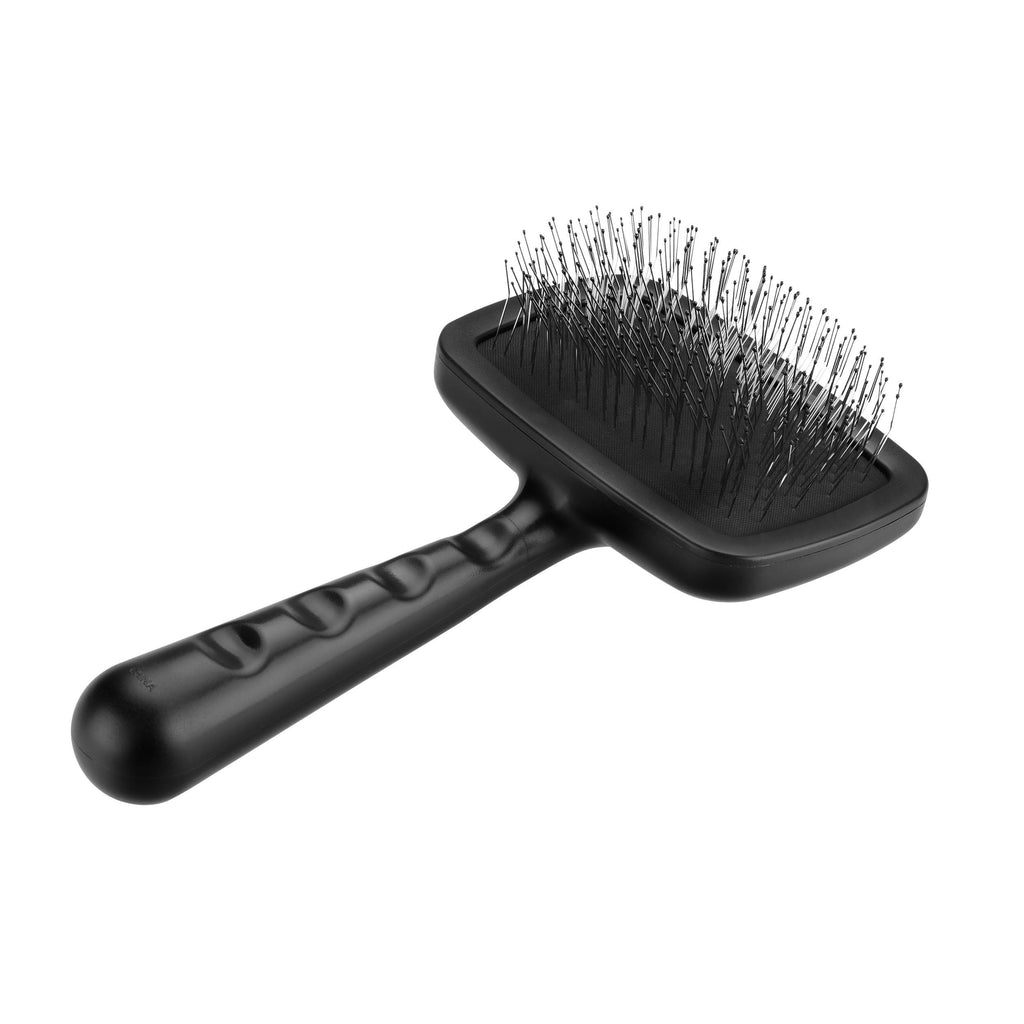 Tweezerman Dog and Cat Slicker Brush for Large Pets Grooming Brush with Coated Bristles to Prevent Scratching and Ergonomic Handle