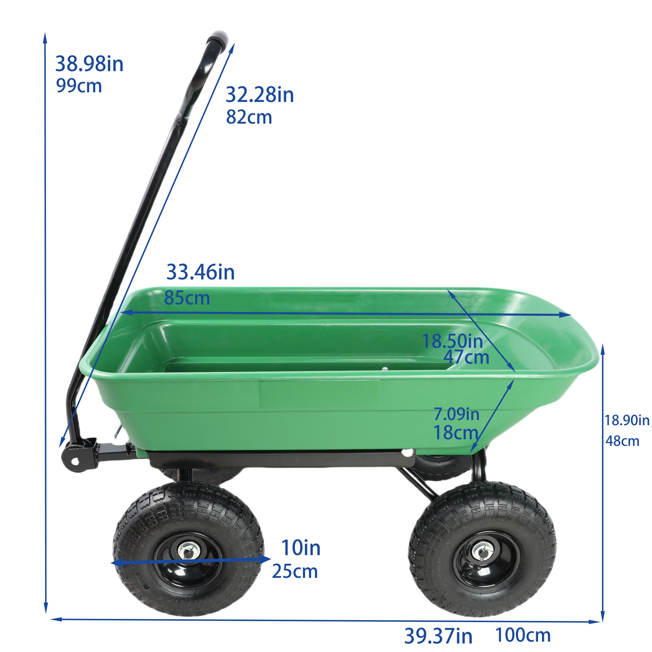 Folding Car Steel Frame Dump Truck 10 Inches