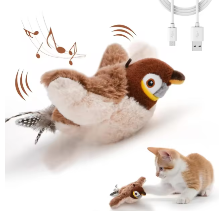 USB Rechargeable Interactive Flapping Bird Toy