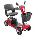 4 Wheel Mobility Scooters, Upgrade Electric Power Mobile Scooter For Seniors Adult With Lights Collapsible And Compact Duty Travel WBasket Extended Battery